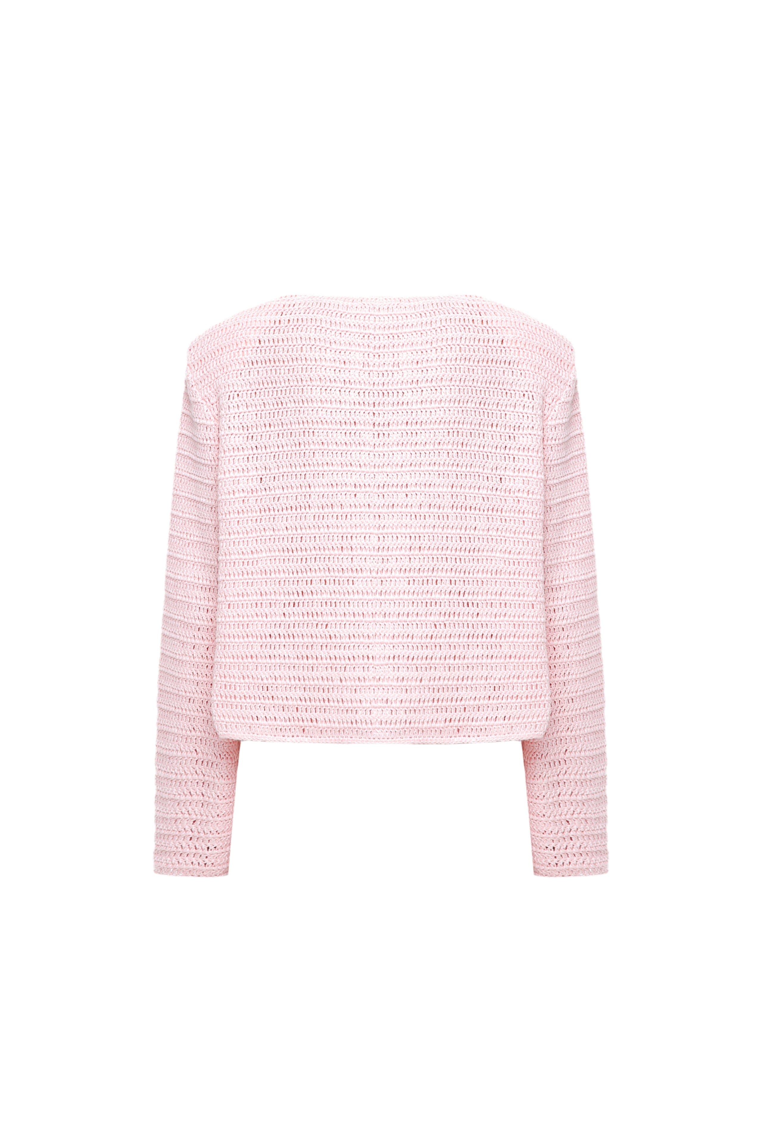 Linen knitted jacket made by A.M.G