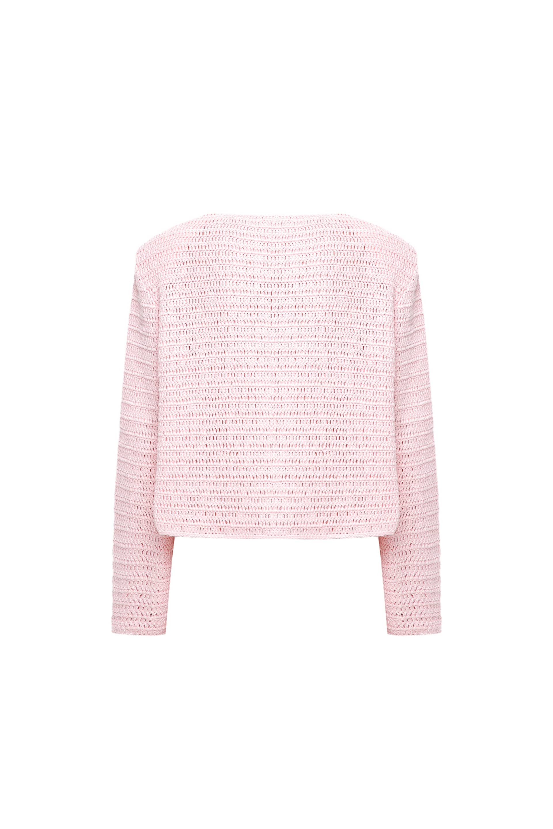 Linen knitted jacket made by A.M.G