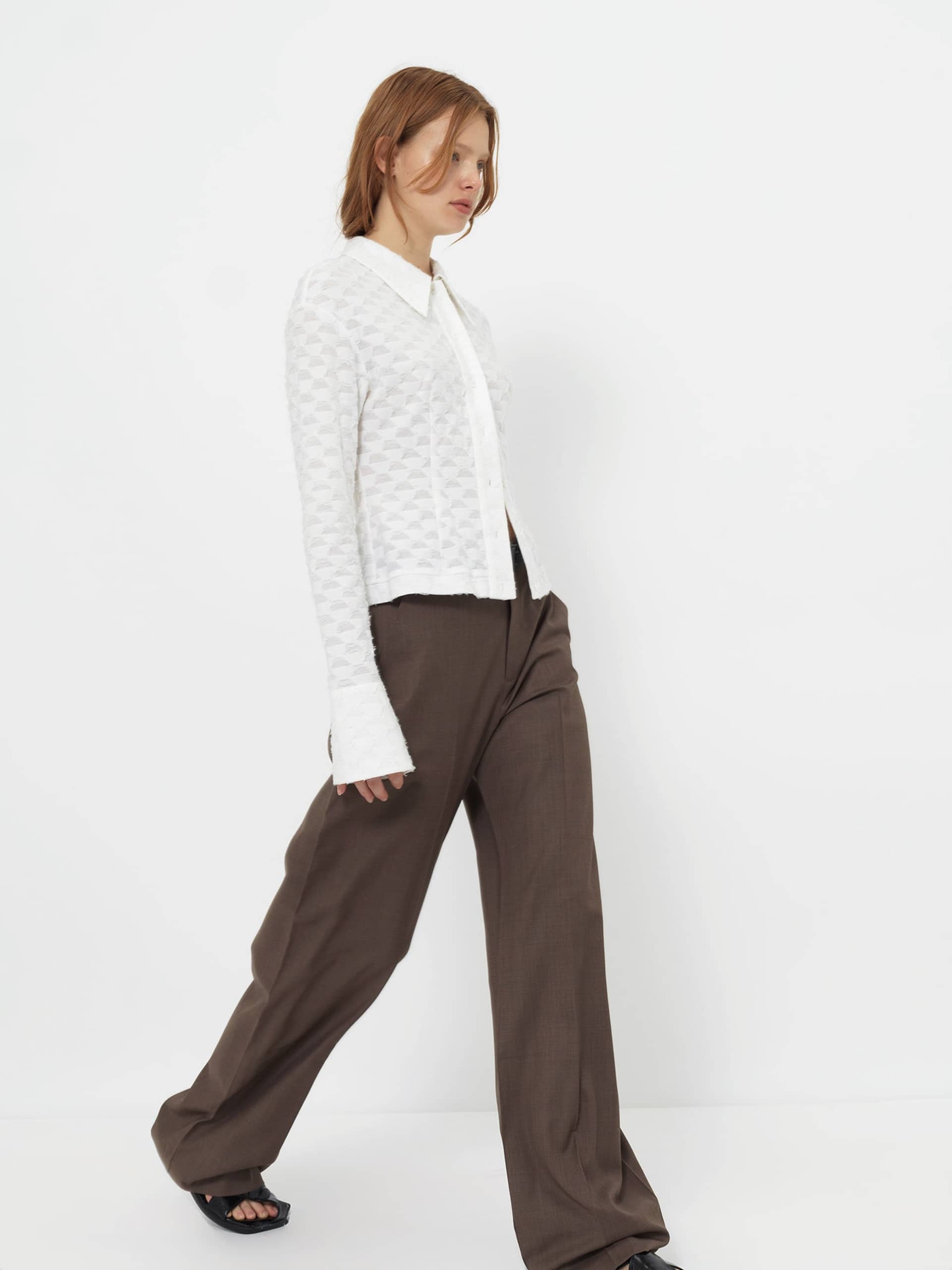 TAILORED WIDE-LEG TROUSERS made by YIBRI