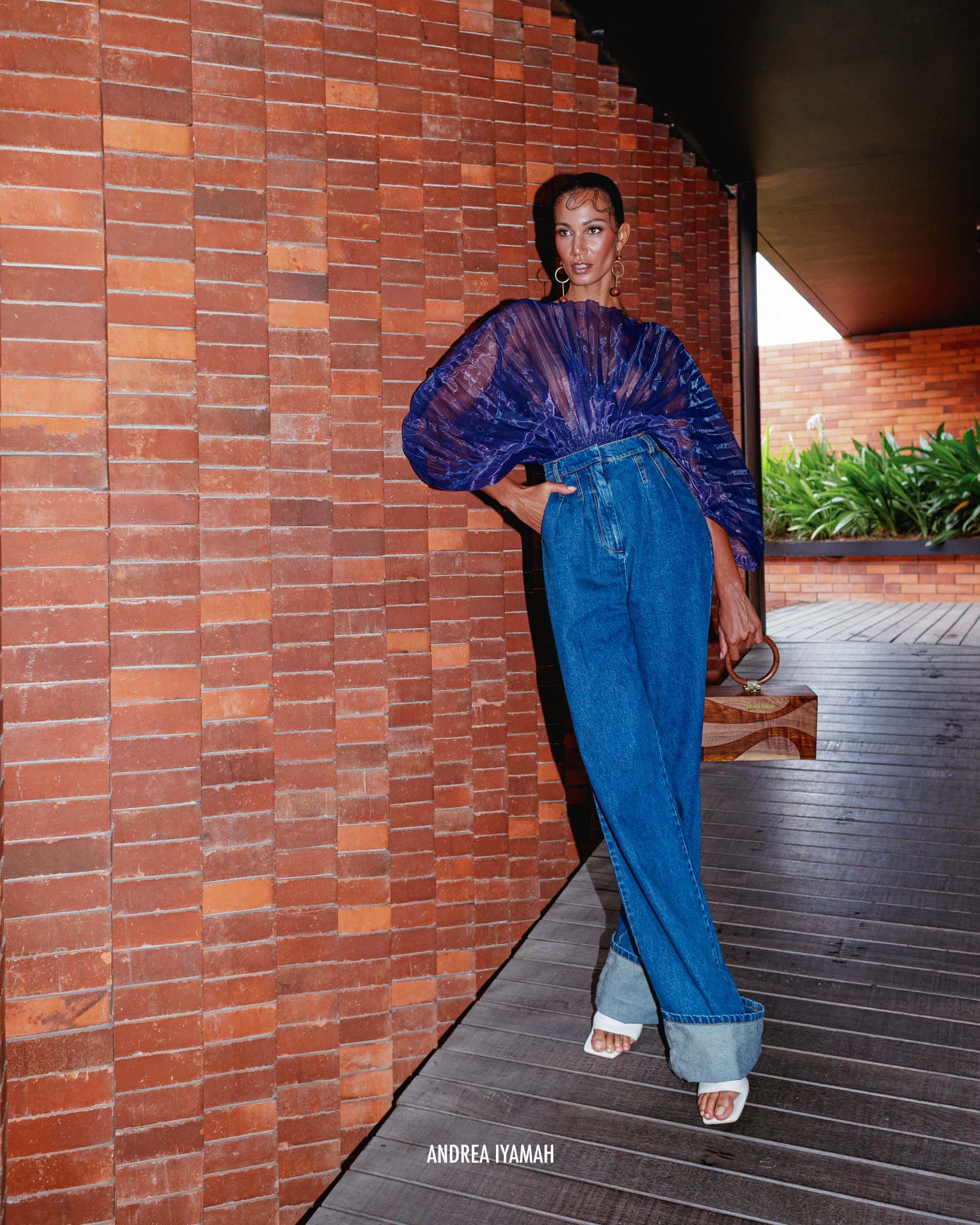 NEVY PANTS - DENIM made by Andrea Iyamah