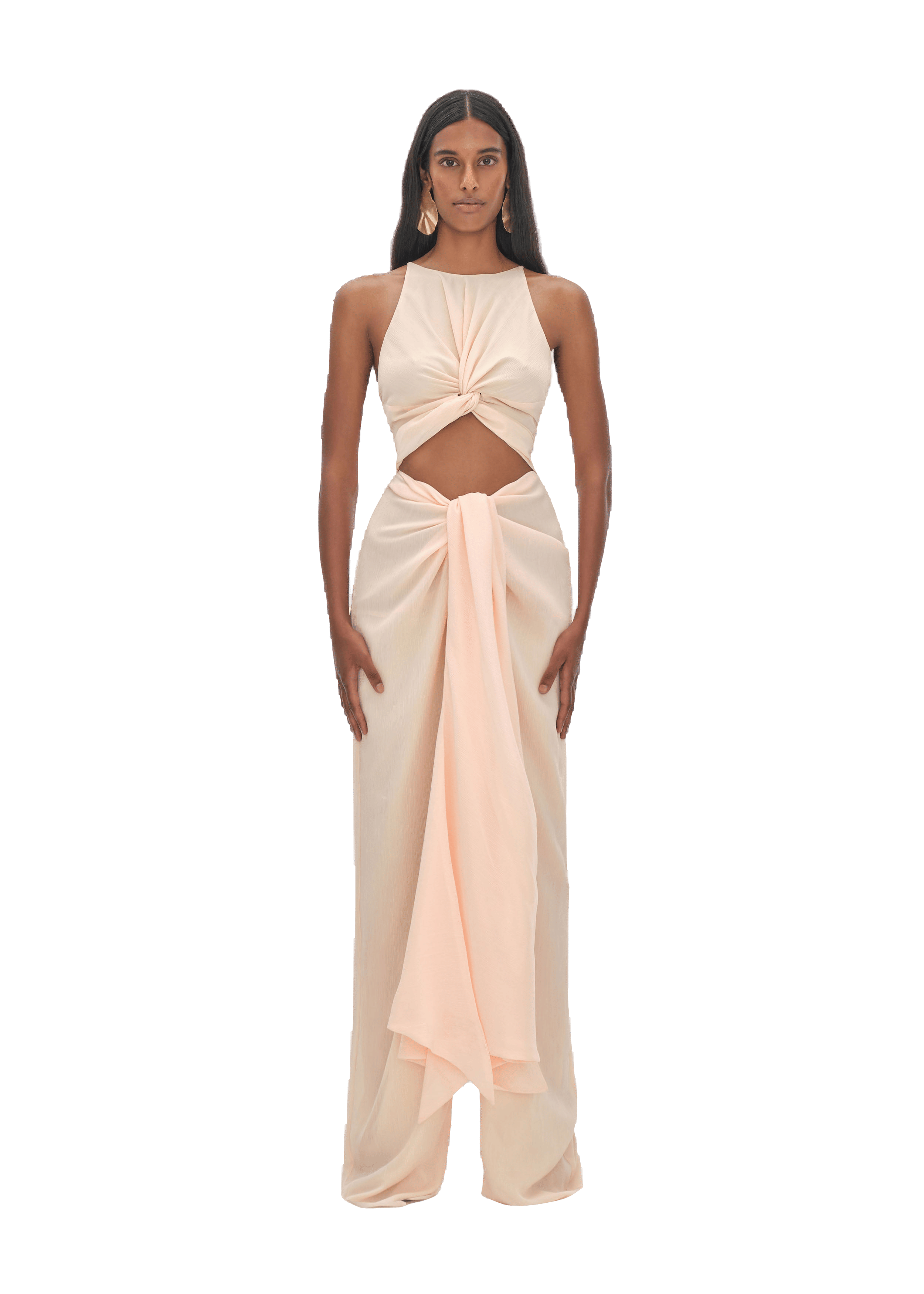 AMINATA CHAMPAGNE JUMPSUIT made by Andrea Iyamah