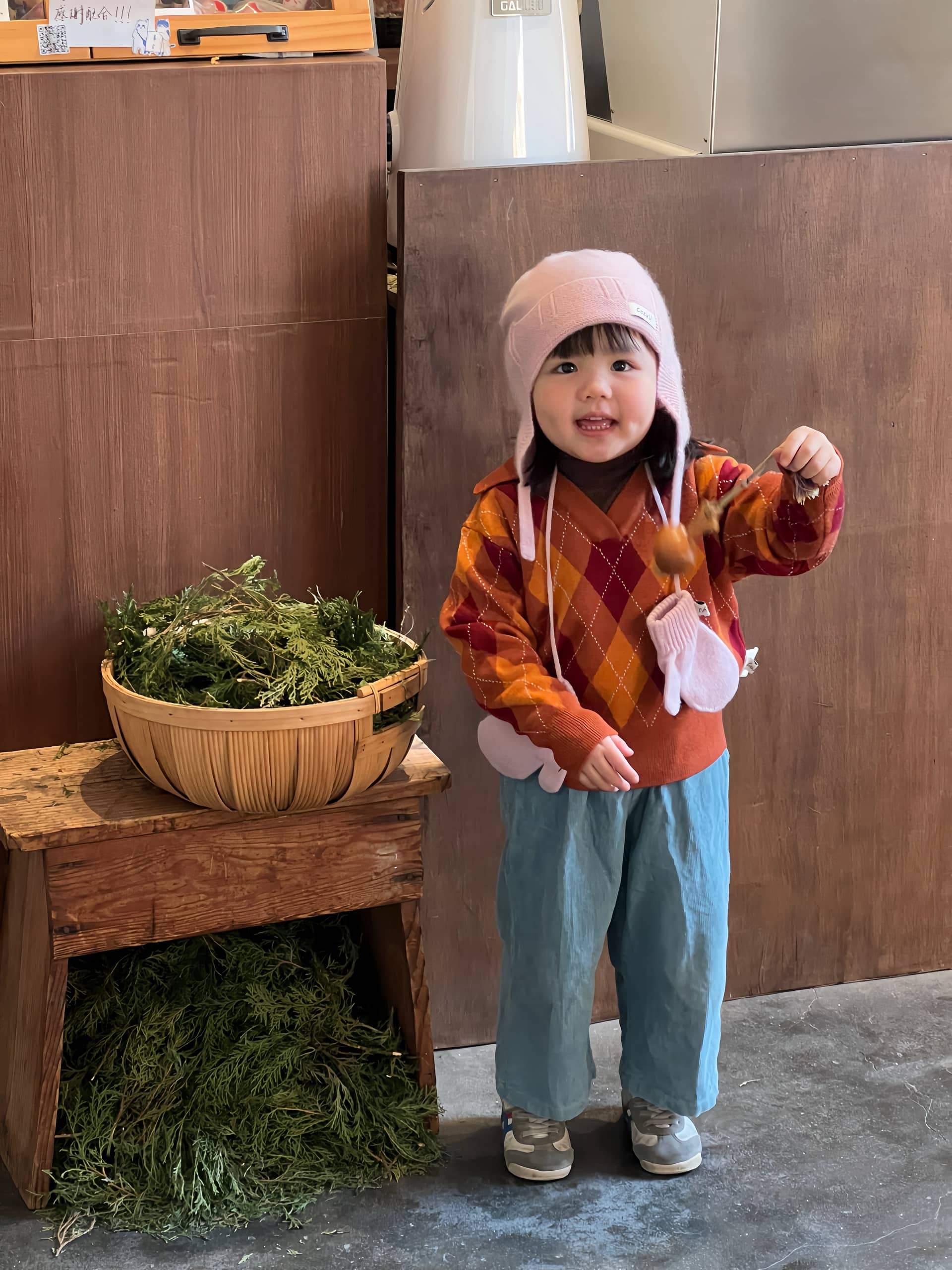 Gift Box | Pink Bonnet-Mittens Bundle made by CozyU