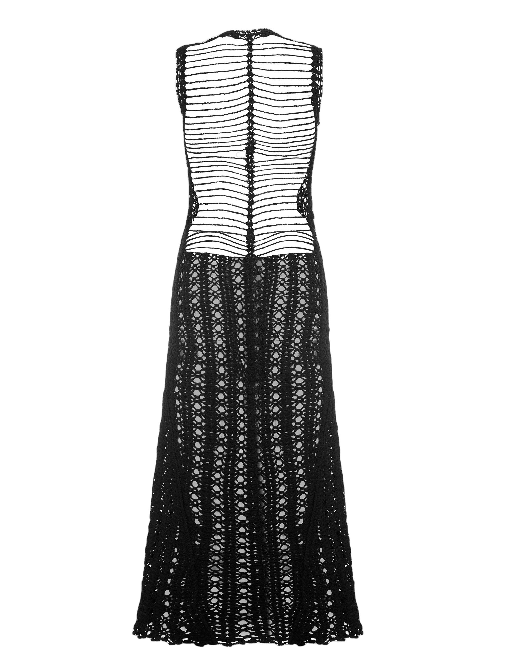 Espina Dorsal Dress Black in Black made by Peregrina