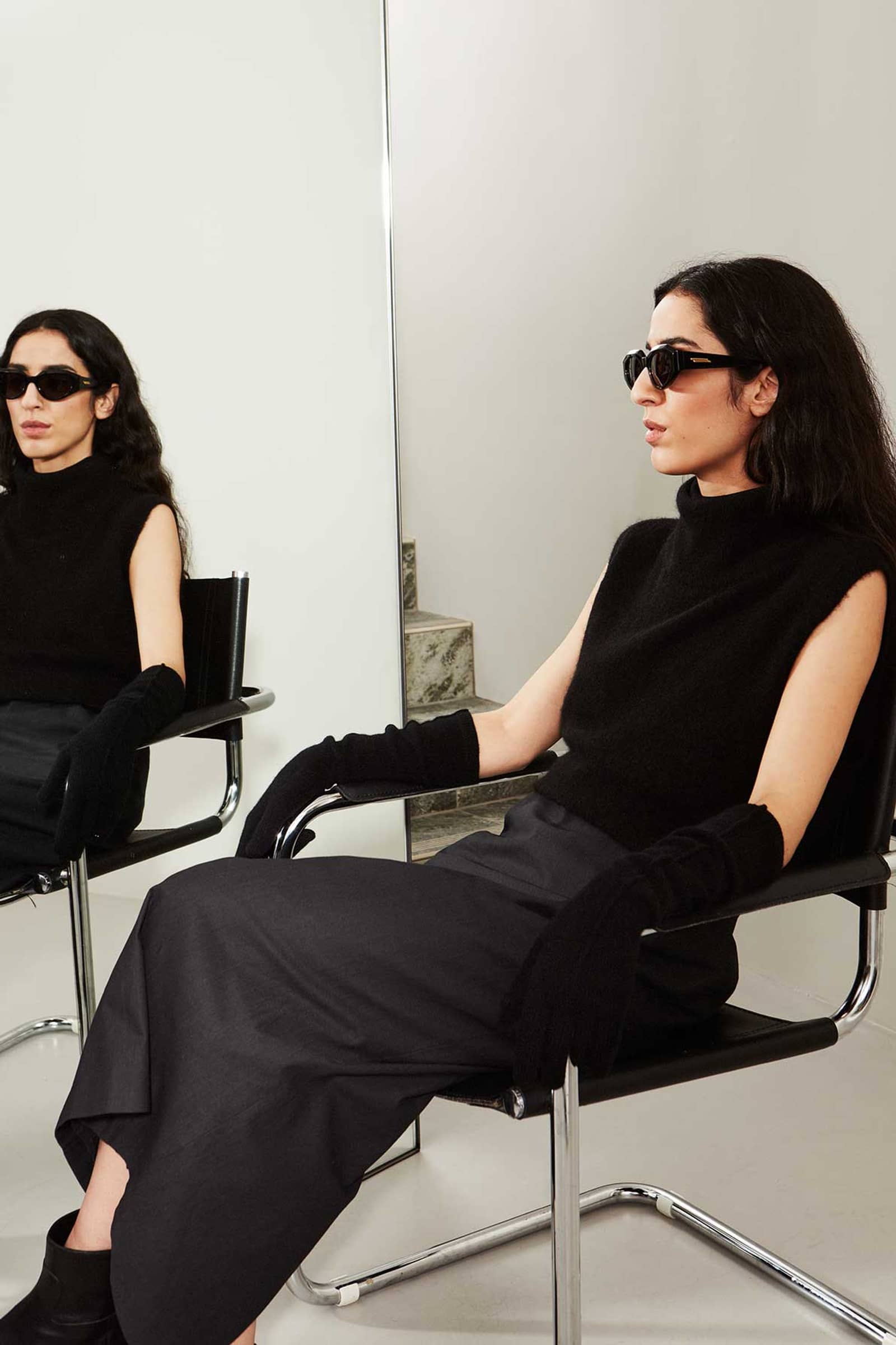 Cashmere Long Black made by Handsome Stockholm