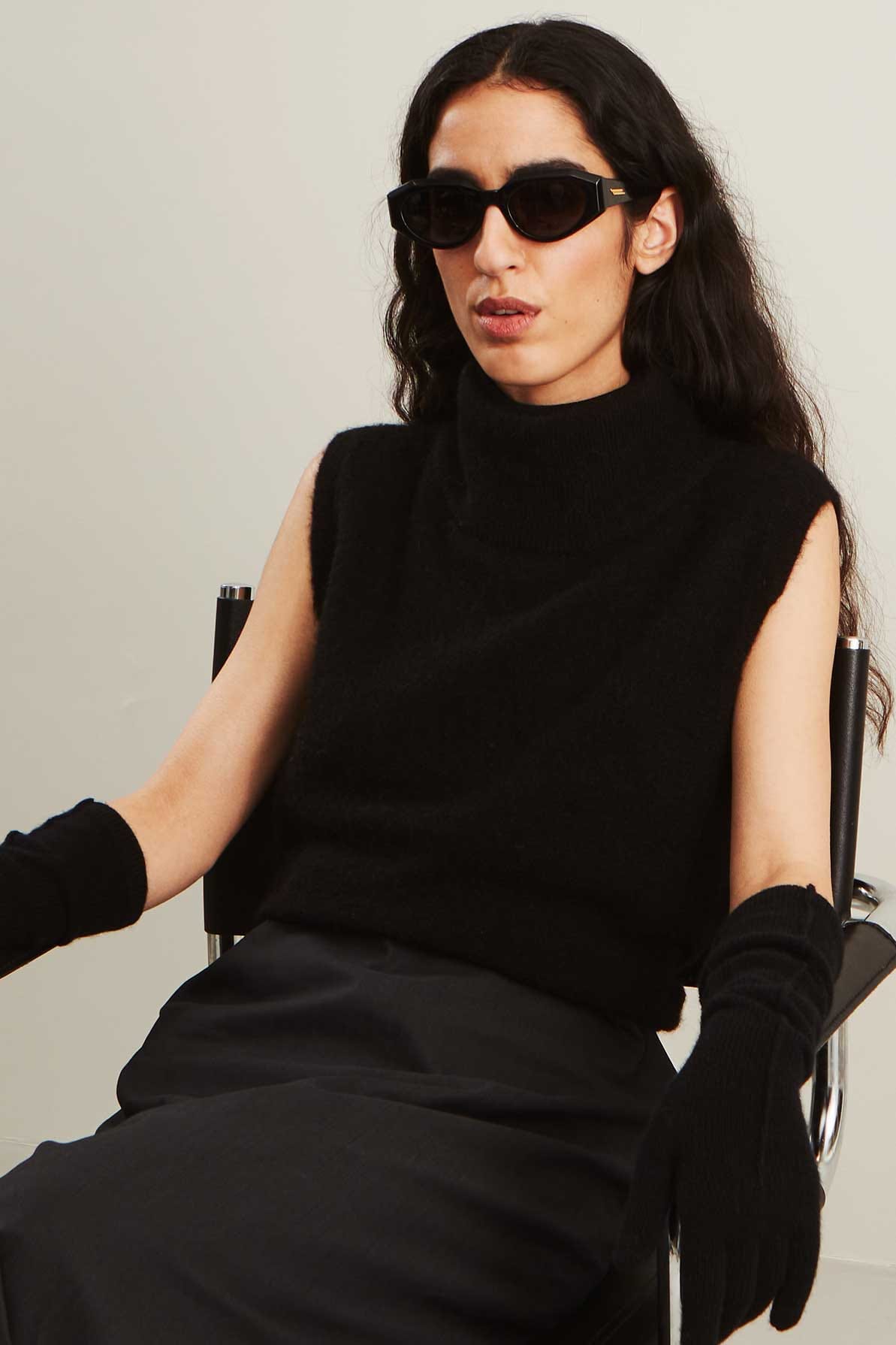 Cashmere Long Black made by Handsome Stockholm