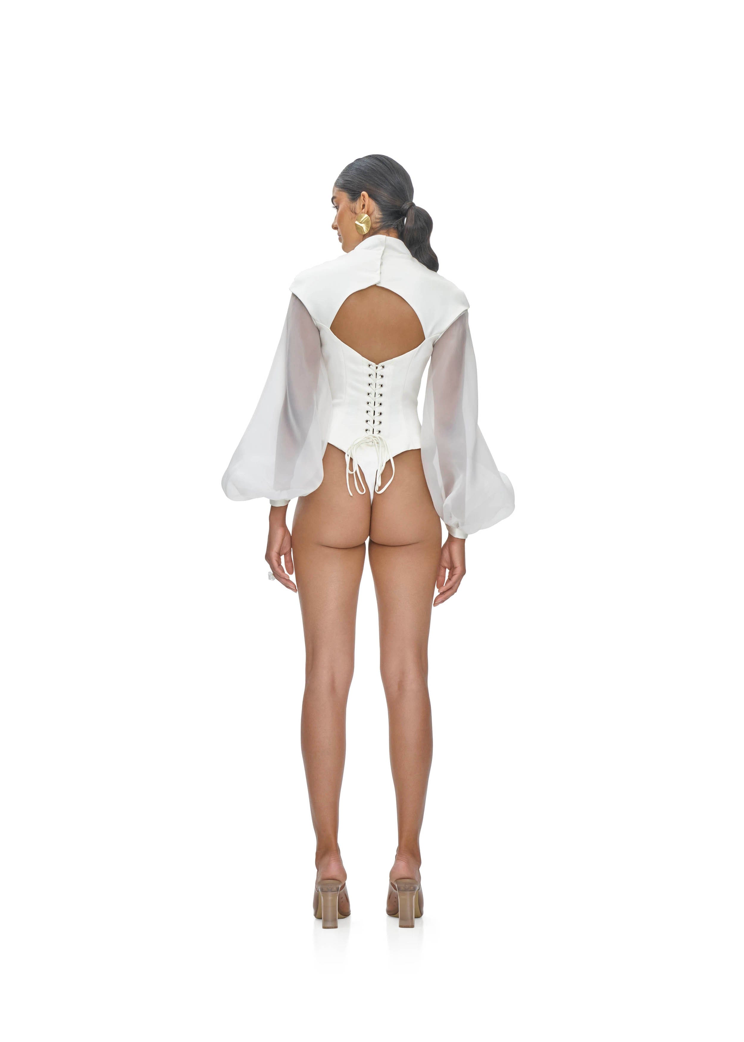 ODON  BUBBLE SLEEVE LEOTARD made by Andrea Iyamah