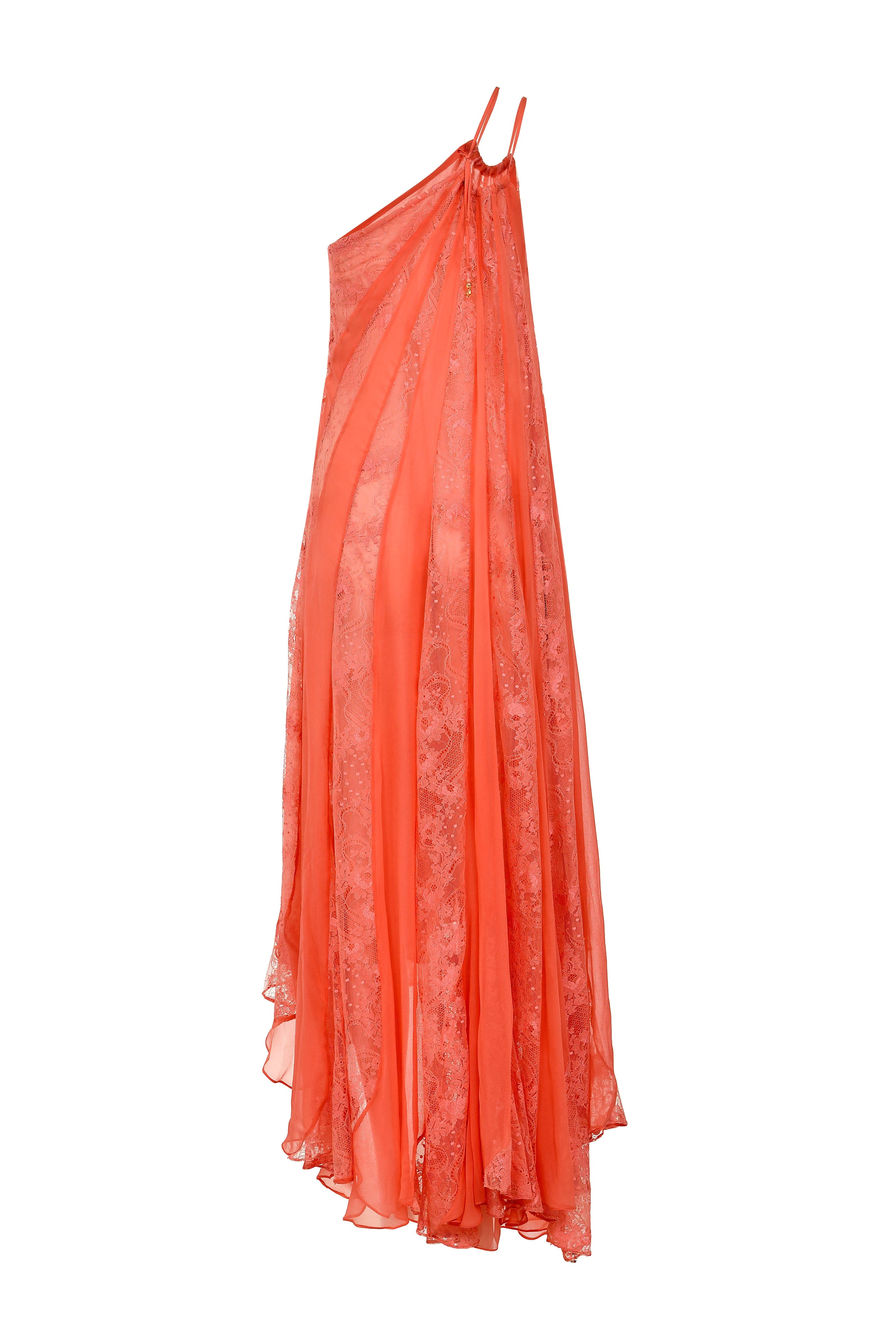 Jota Lace One Shoulder Dress made by Francesca Miranda