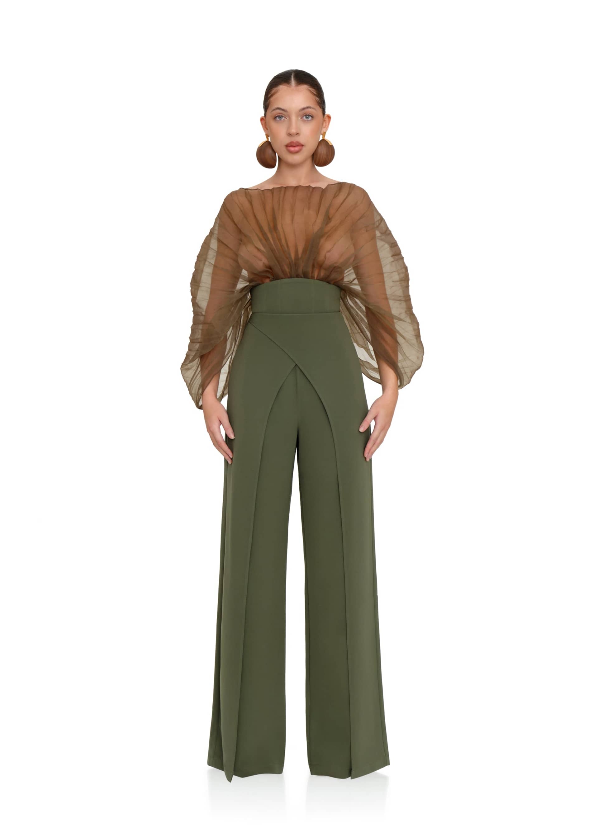 VIRA JADE PANTS made by Andrea Iyamah