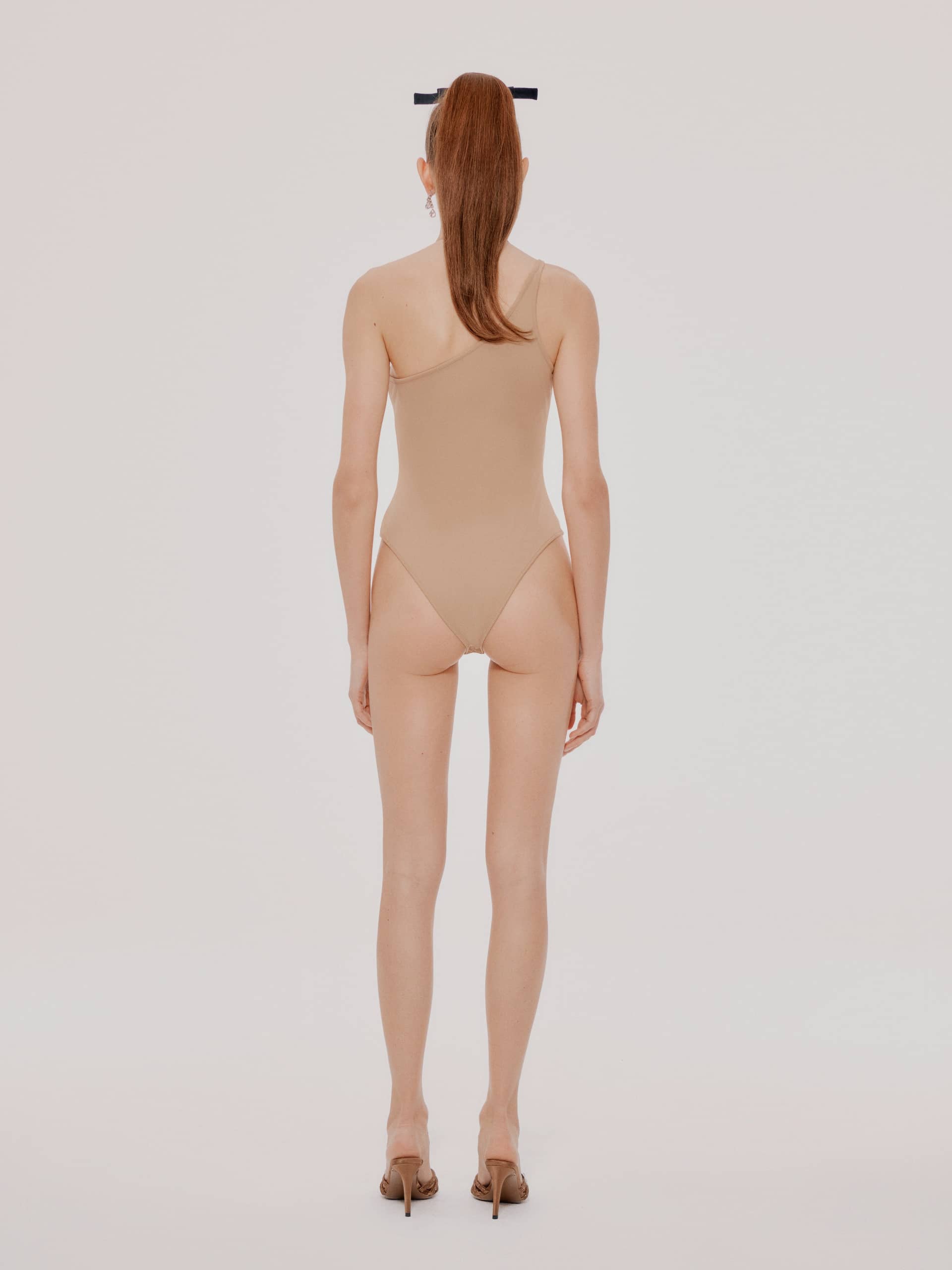 Brown Armina Top (Final Sale) in Beige made by Nana Jacqueline