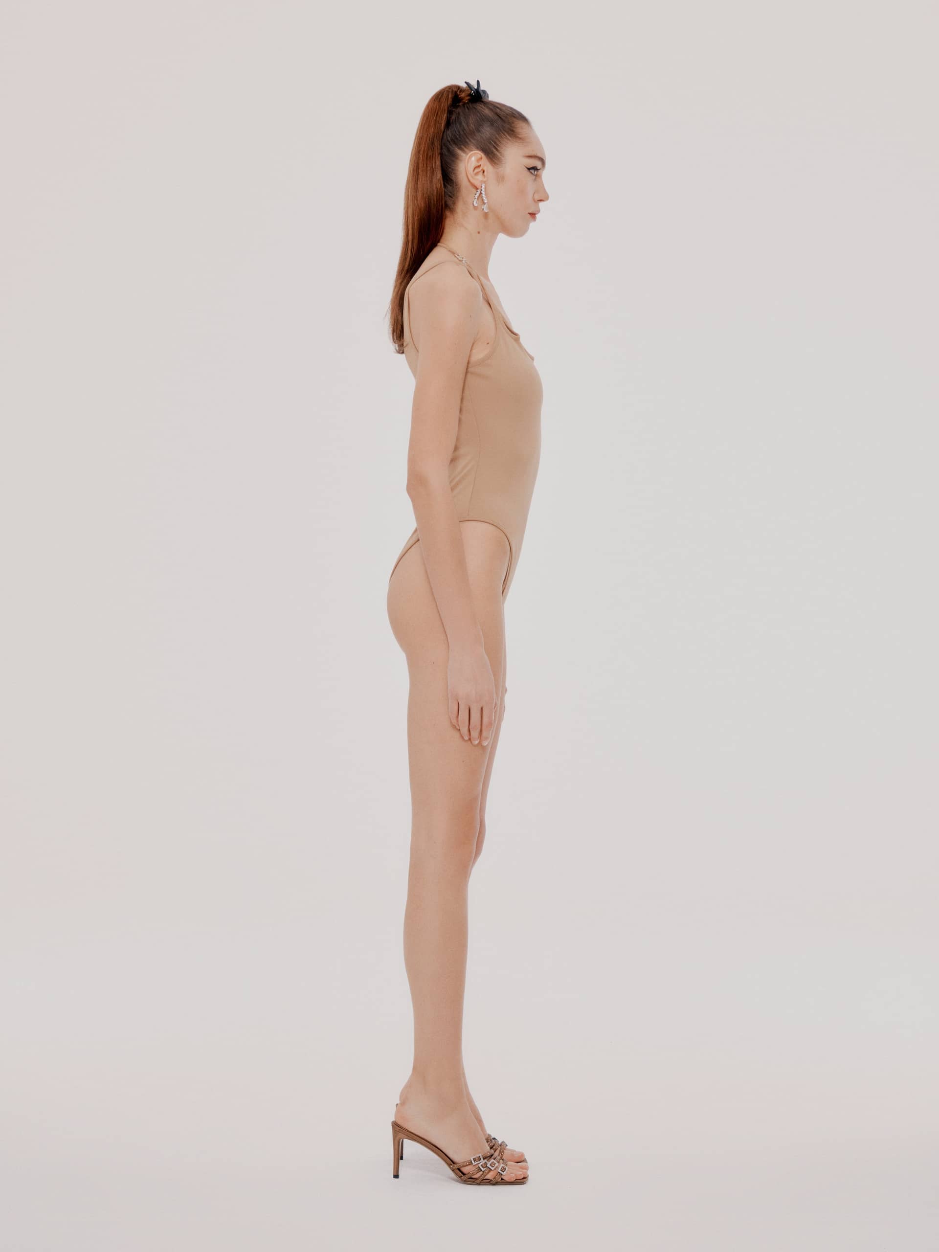 Brown Armina Top (Final Sale) in Beige made by Nana Jacqueline