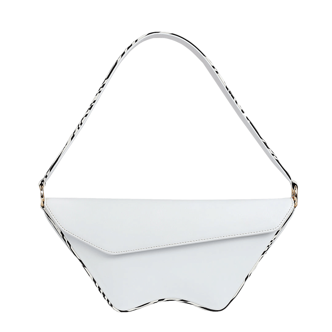 Nadira - White x Zebra - Shoulder Bag made by ALIEL
