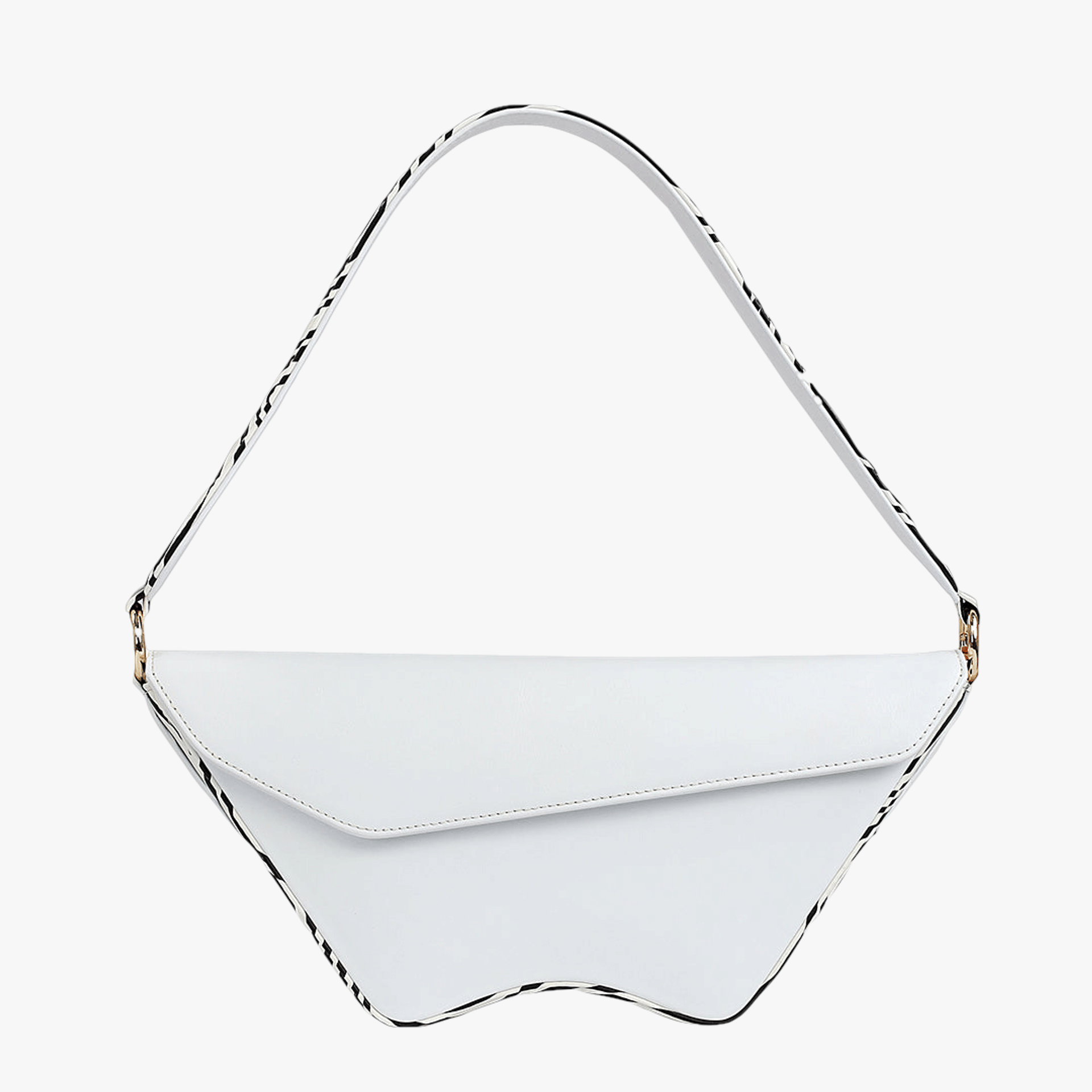 Nadira - White x Zebra - Shoulder Bag made by ALIEL