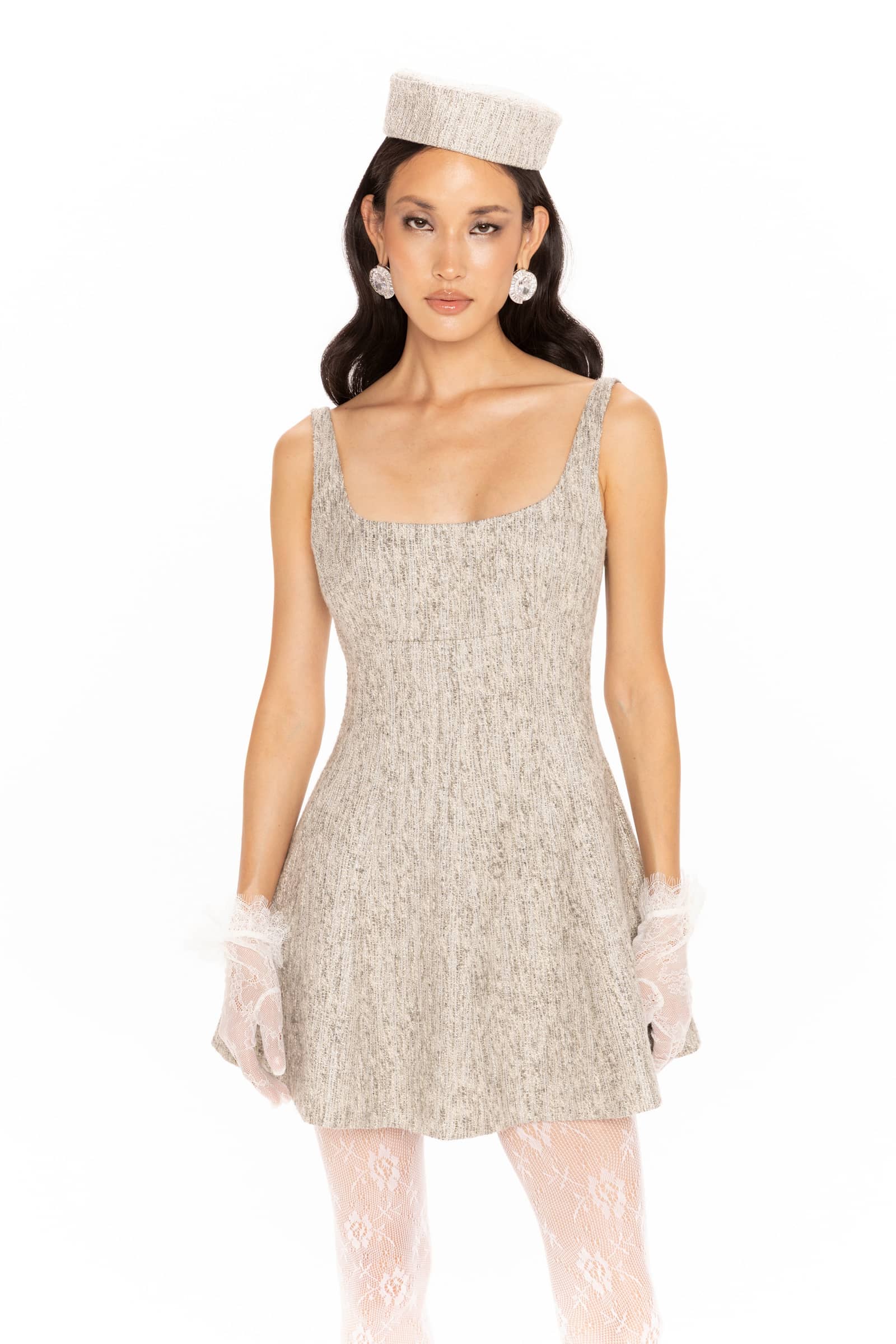 Marienne Dress (Gray) made by Nana Jacqueline