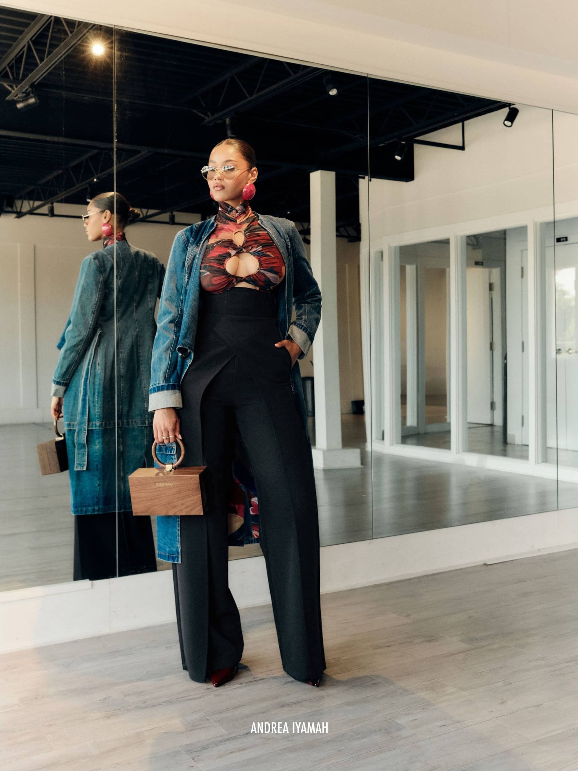 VIRA PANTS - BLACK made by Andrea Iyamah