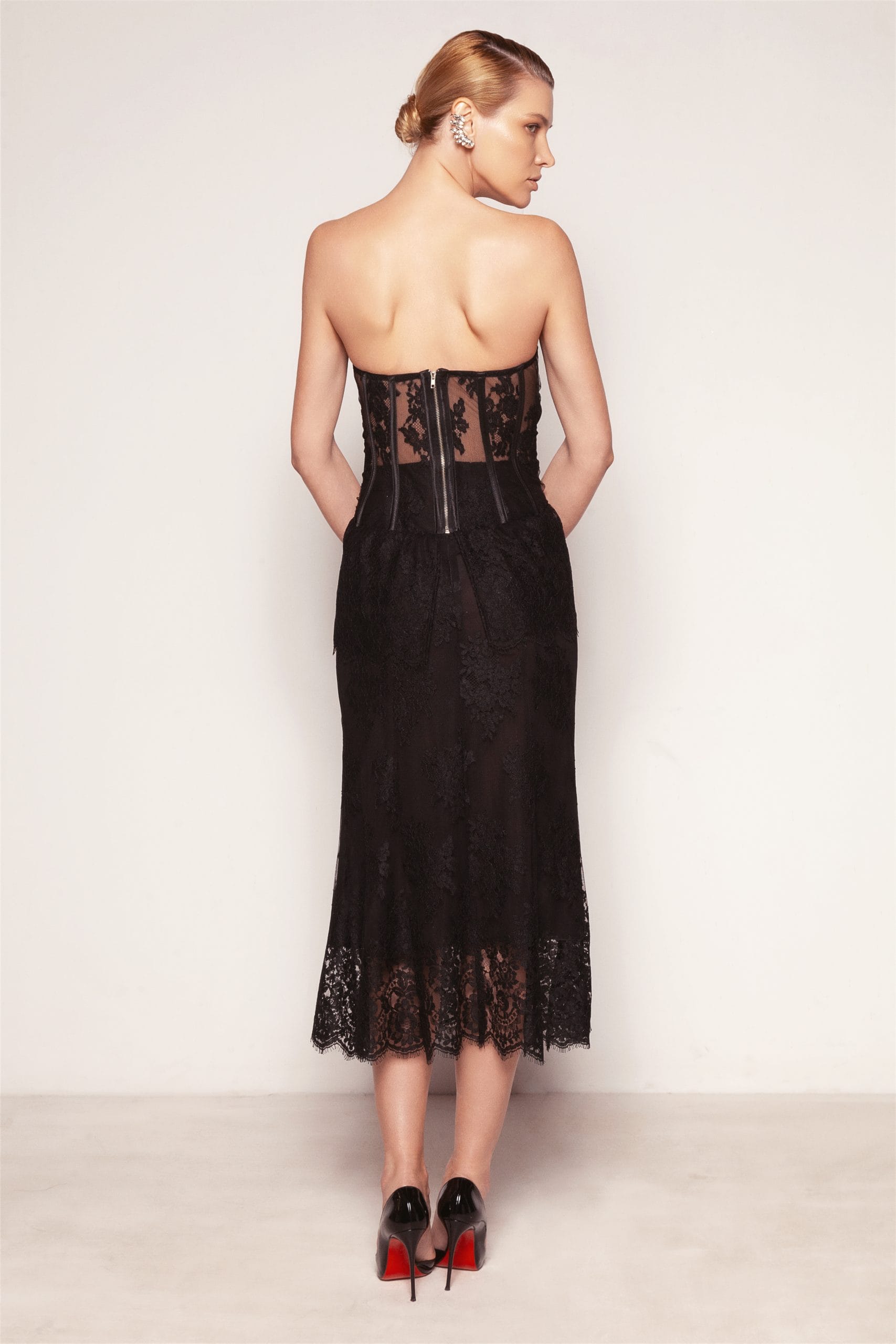 Peplum Lace Bustier made by Aureliana