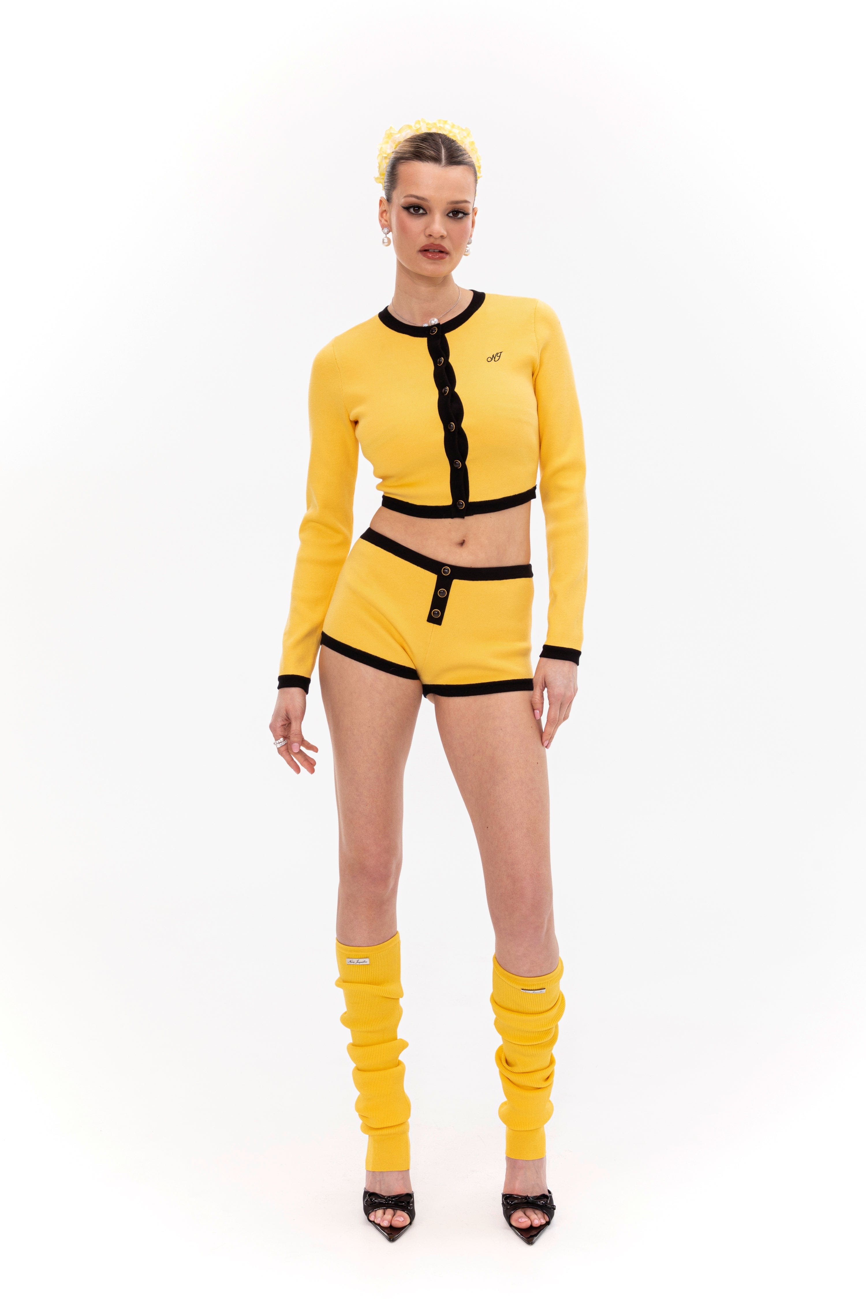 Eliza Knit Cardigan (Yellow) made by Nana Jacqueline