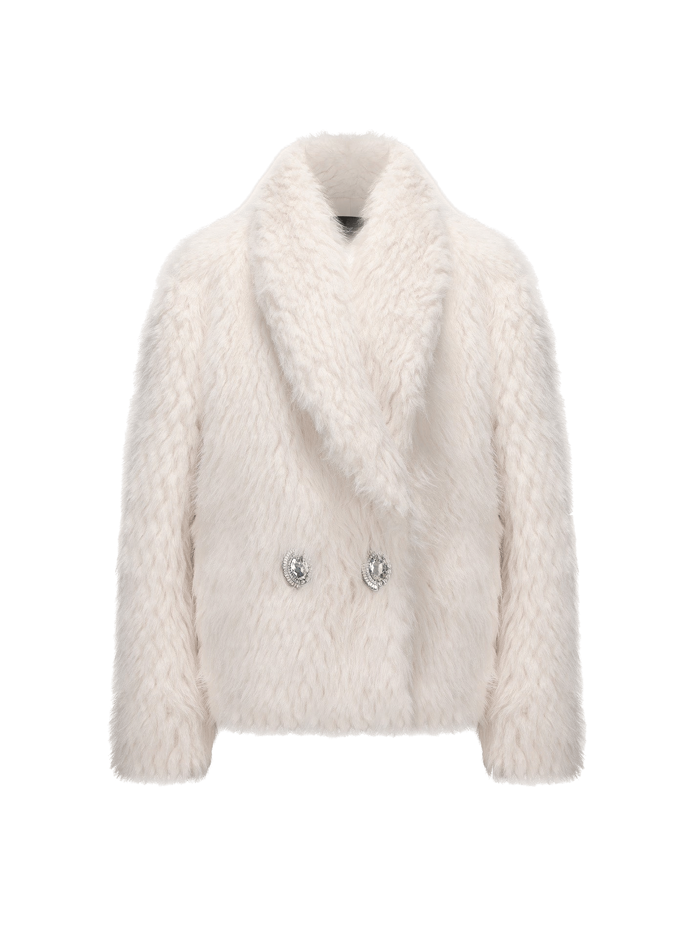 Alyssa Fur Coat (White) made by Nana Jacqueline
