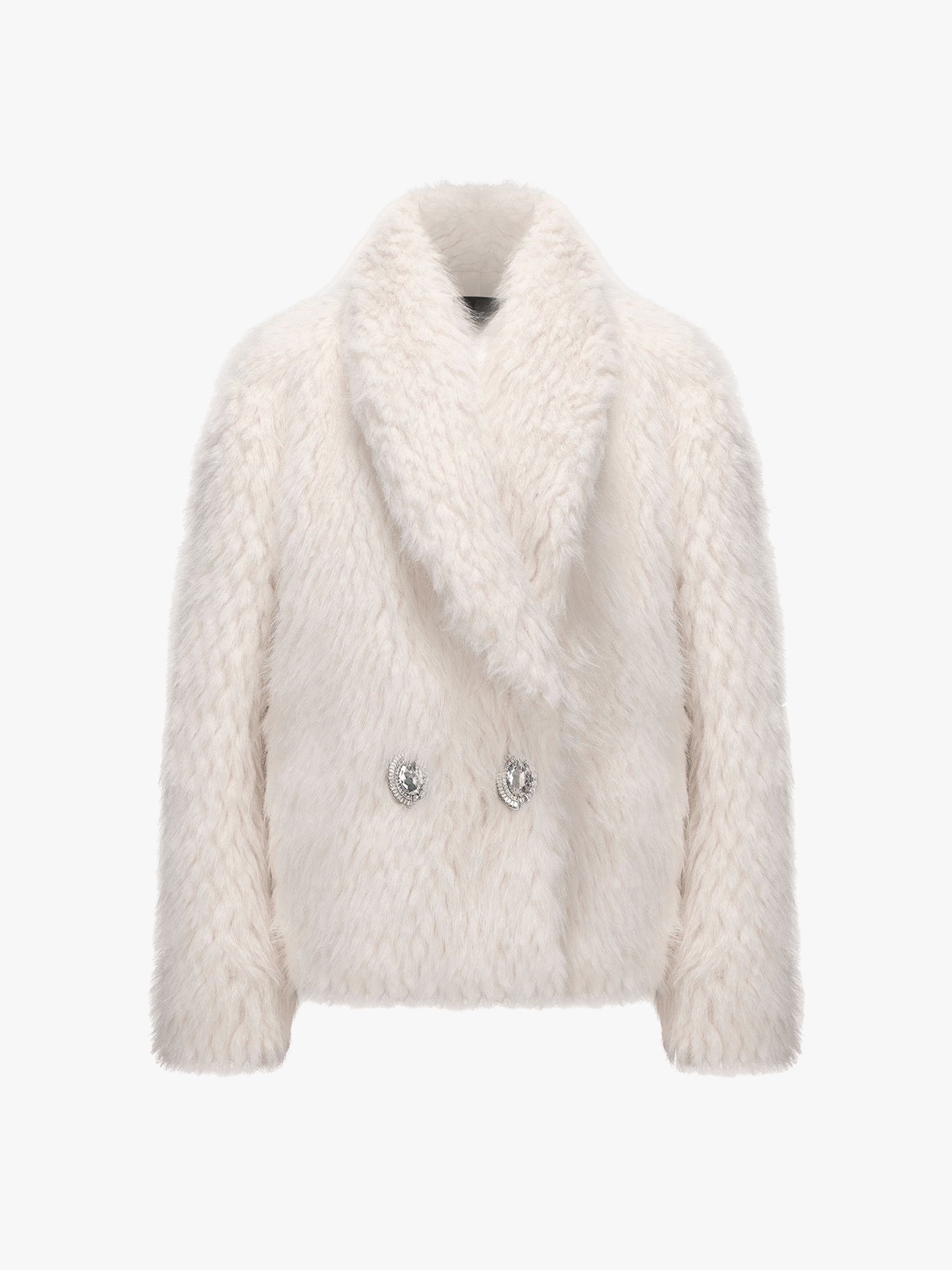 Alyssa Fur Coat (White) made by Nana Jacqueline