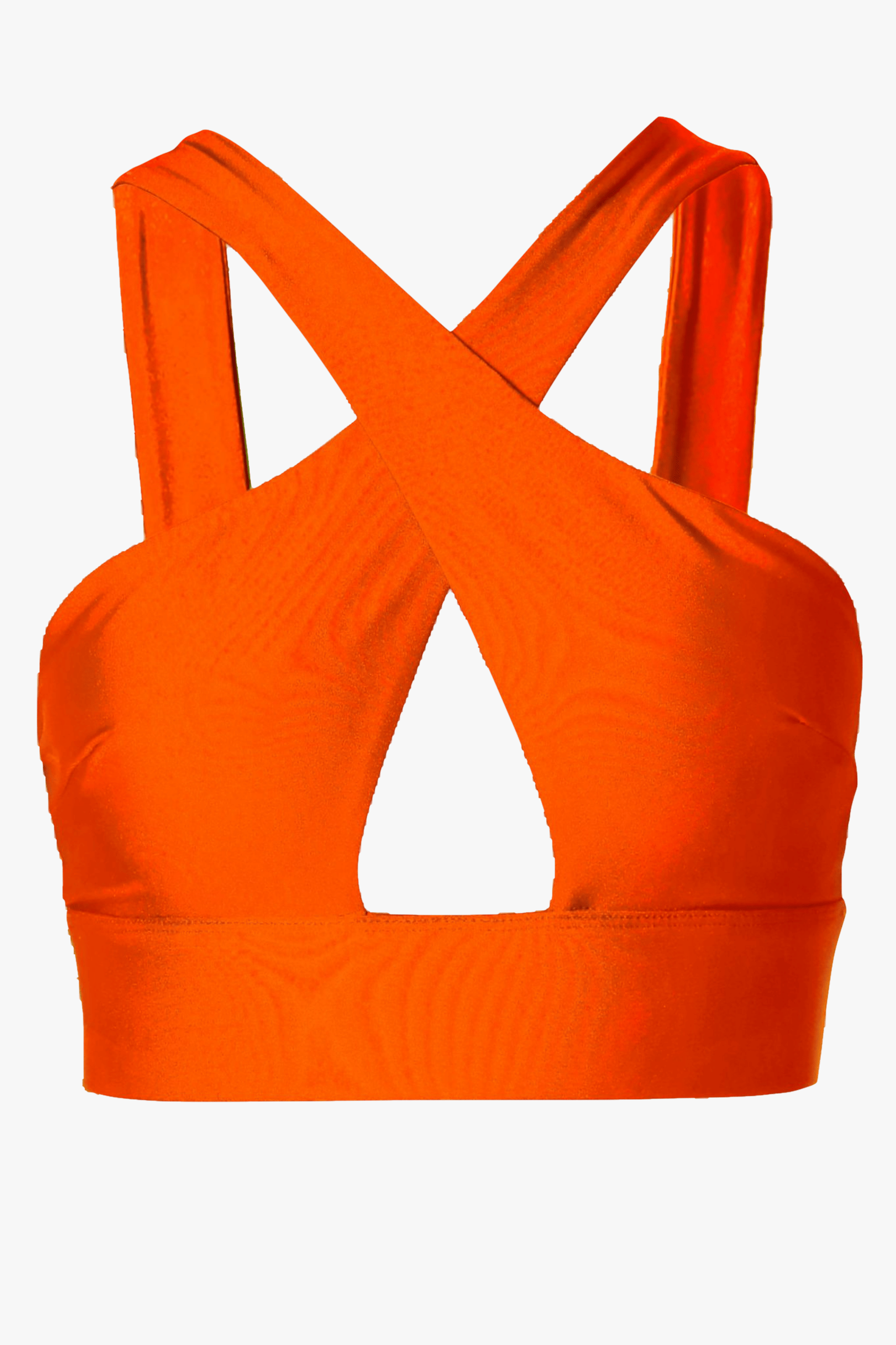 Top Isla Neon Orange made by HALEWSKI