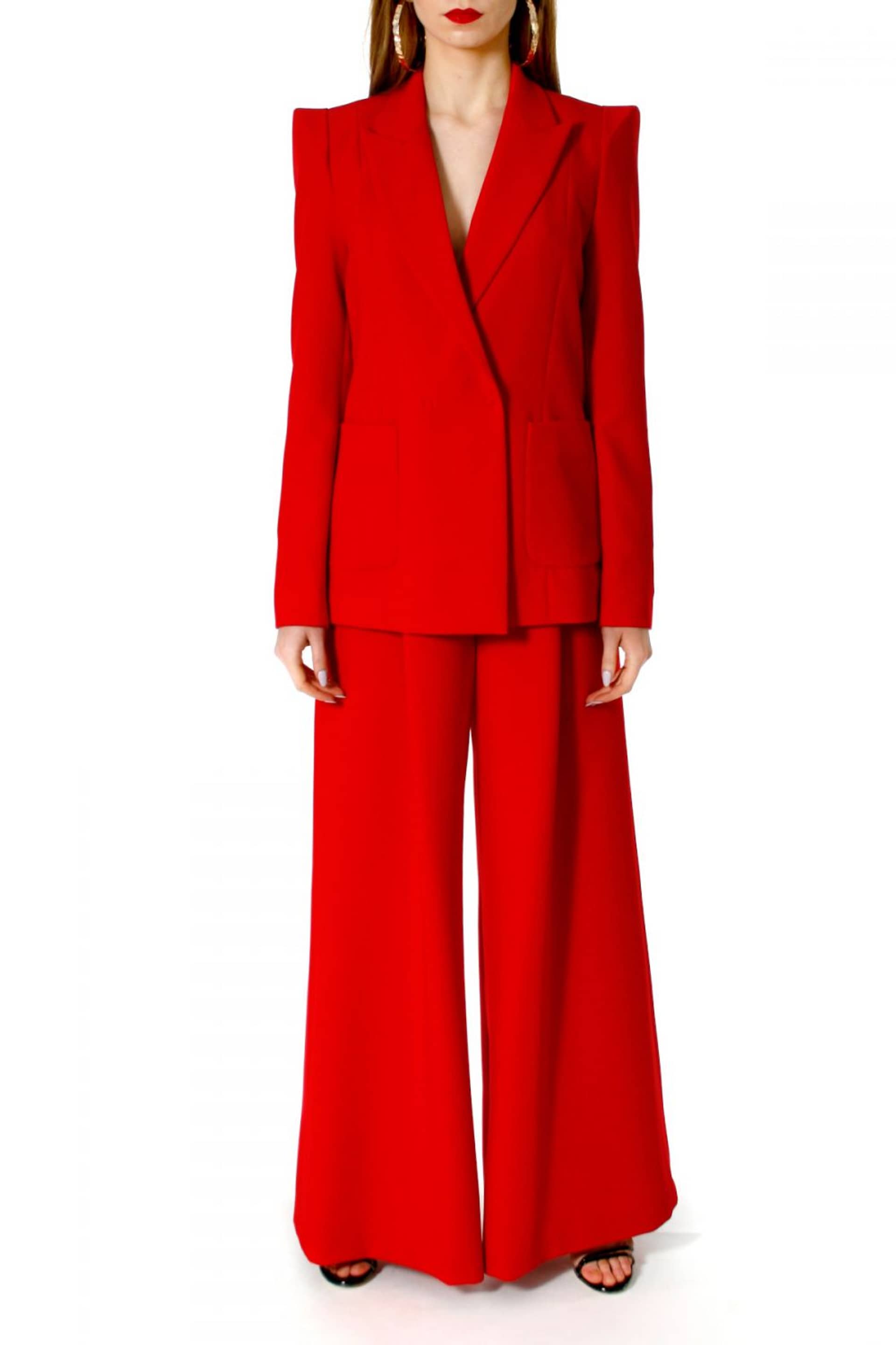 Pants Rebecca True Red made by HALEWSKI