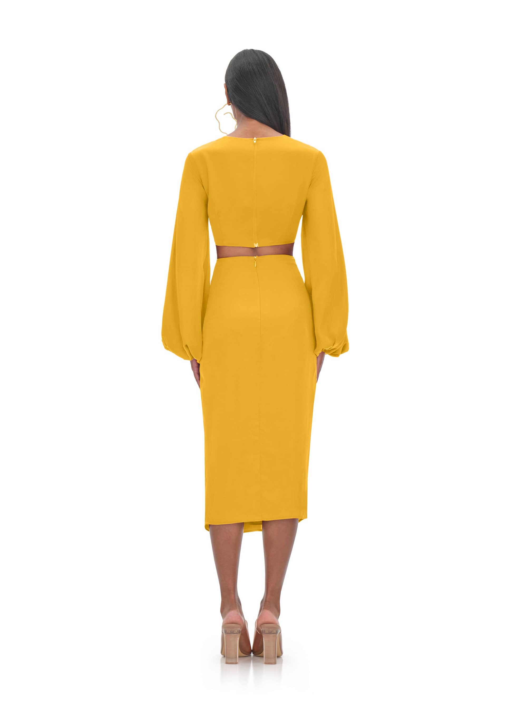 BEHATI MARIGOLD CROPPED TOP made by Andrea Iyamah