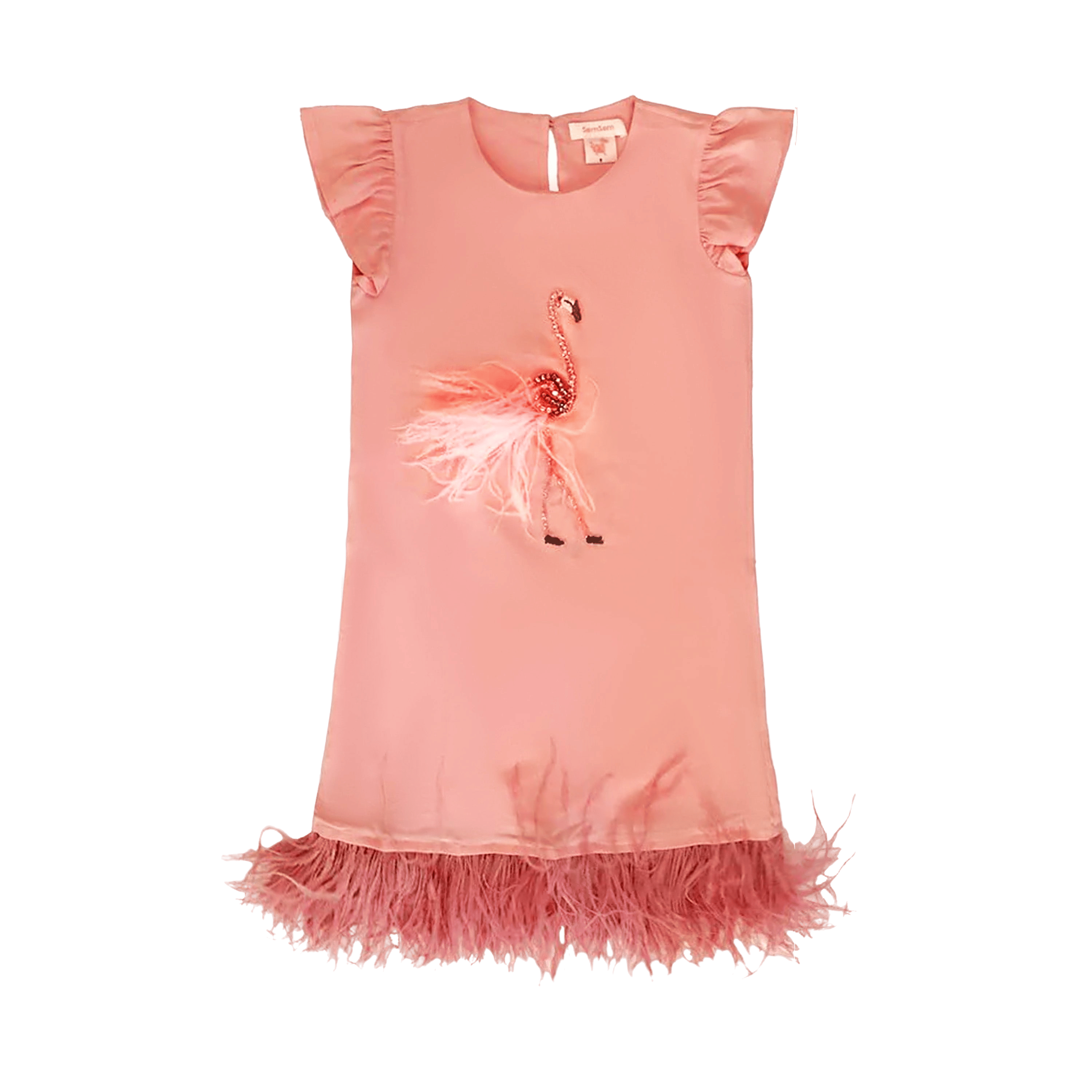 Pink Flamingo T-Shirt Dress made by SEMSEM