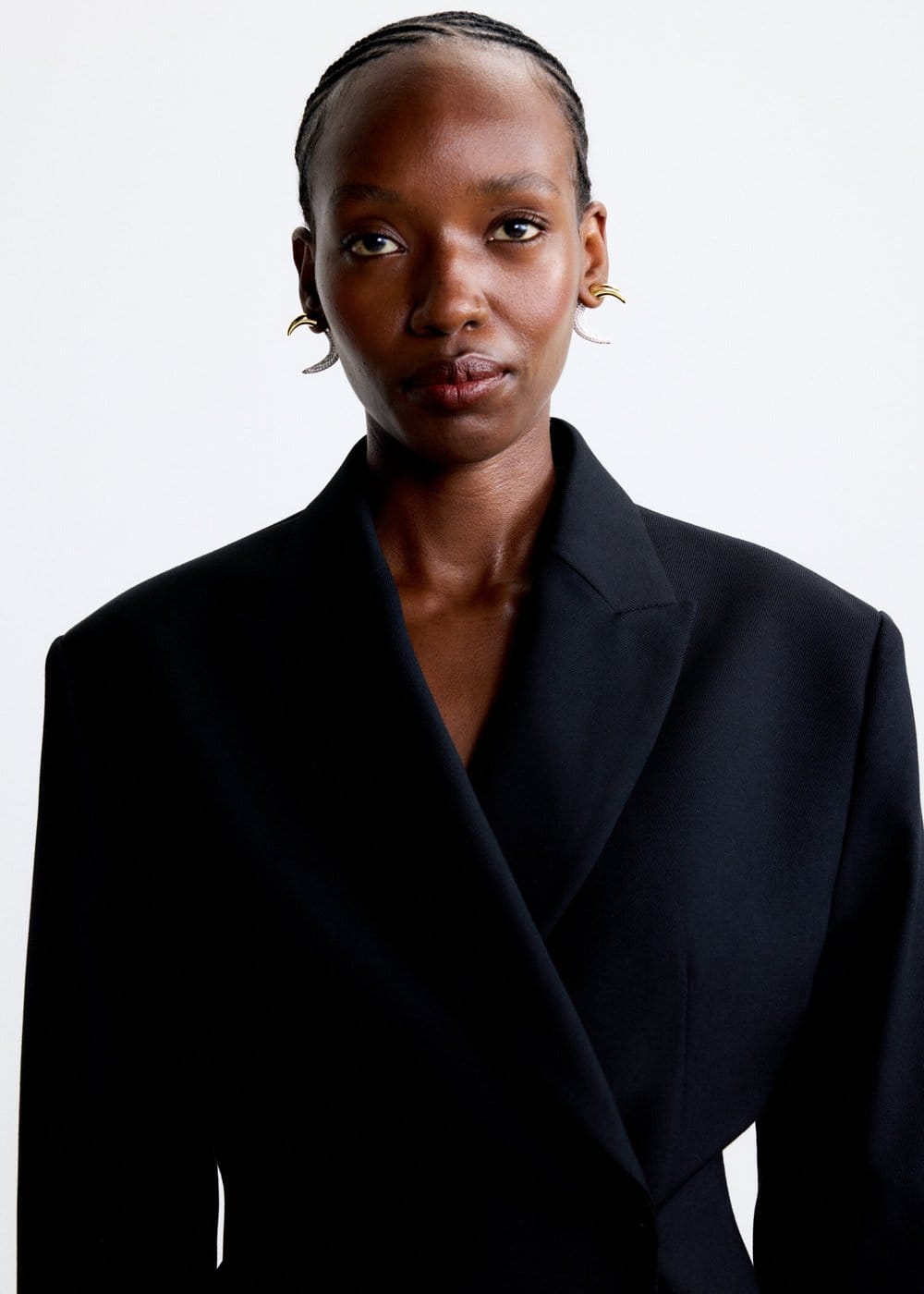 Spike earring - Gold/Pavé - Single in Multi color made by POEM Objects