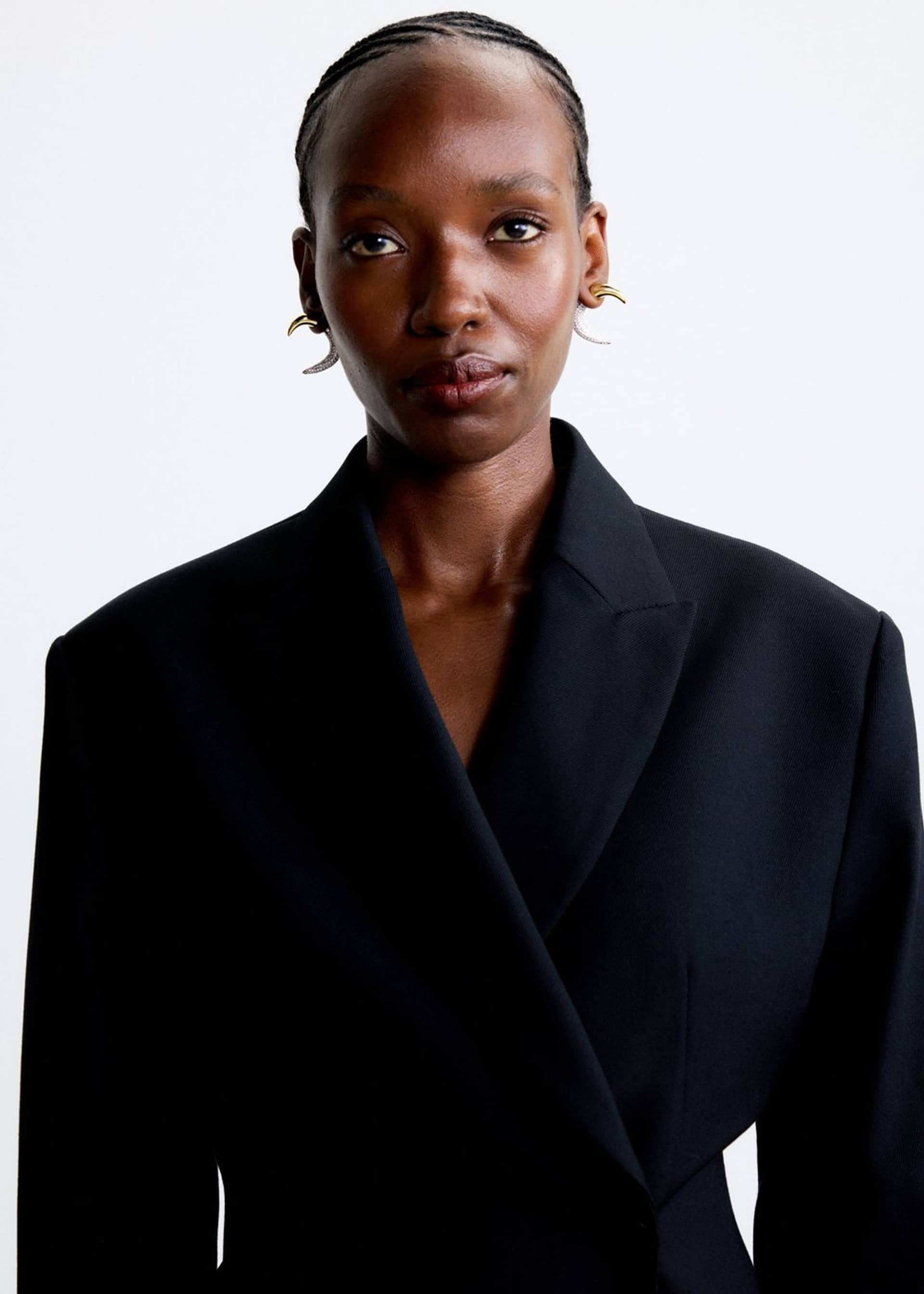 Spike earring - Gold/Pavé - Single in Multi color made by POEM Objects