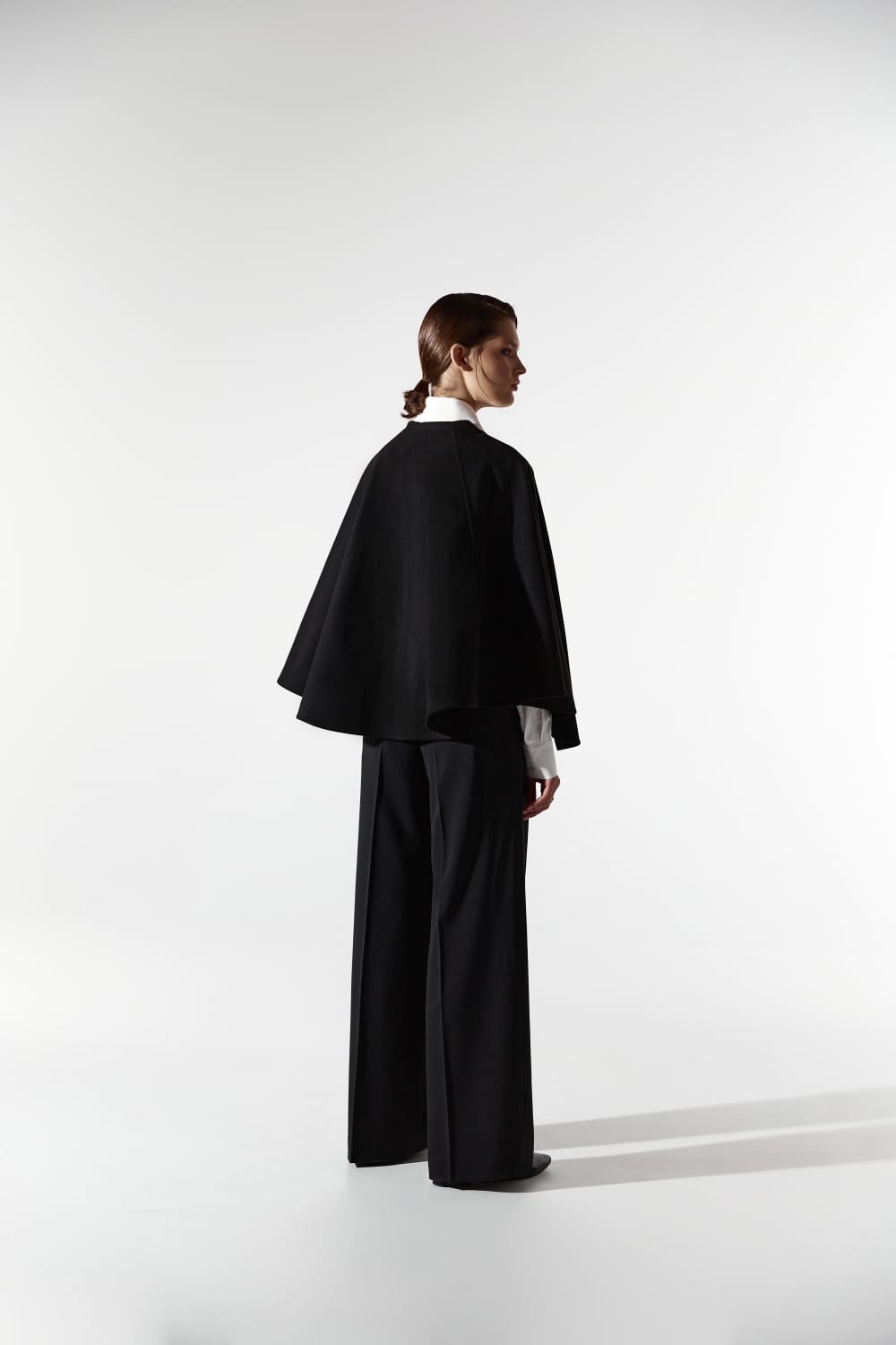 Black cape in Black made by DELEGAN Clothes