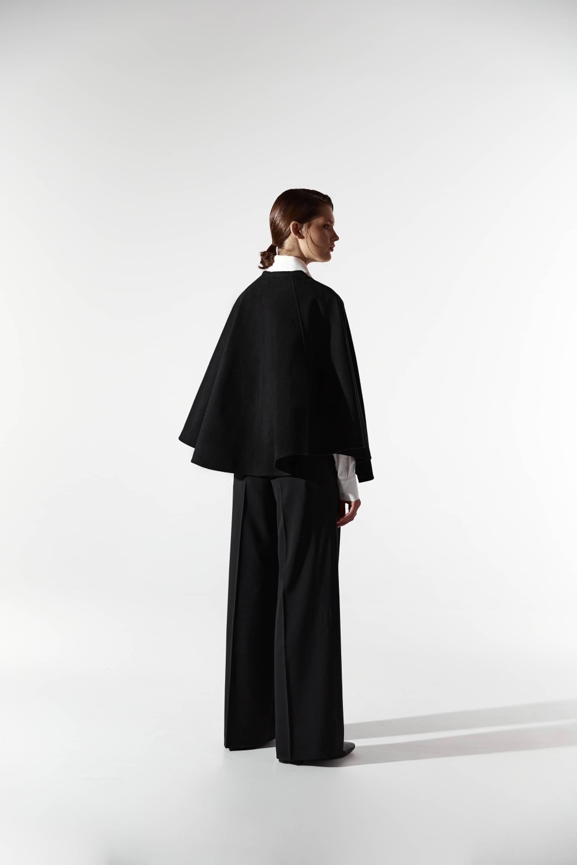 Black cape in Black made by DELEGAN Clothes