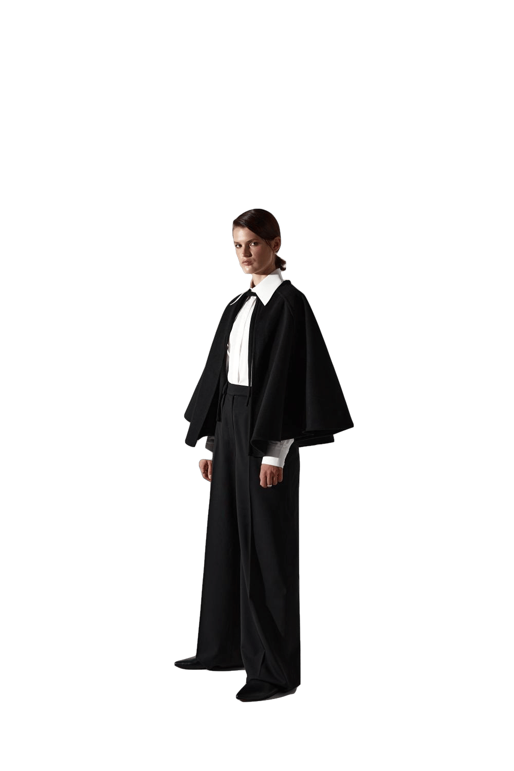 Black cape in Black made by DELEGAN Clothes