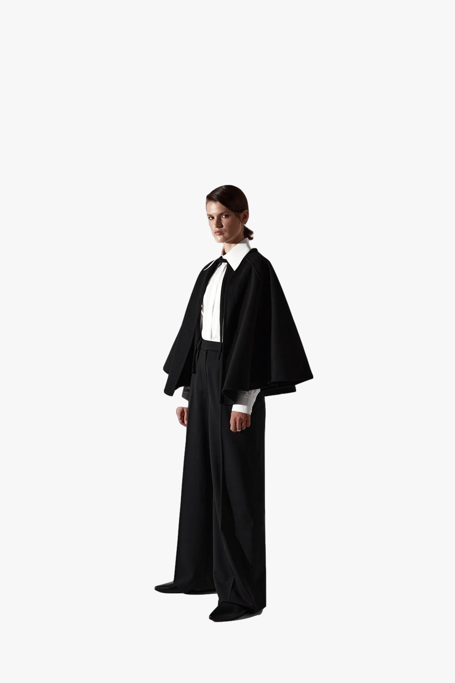 Black cape in Black made by DELEGAN Clothes
