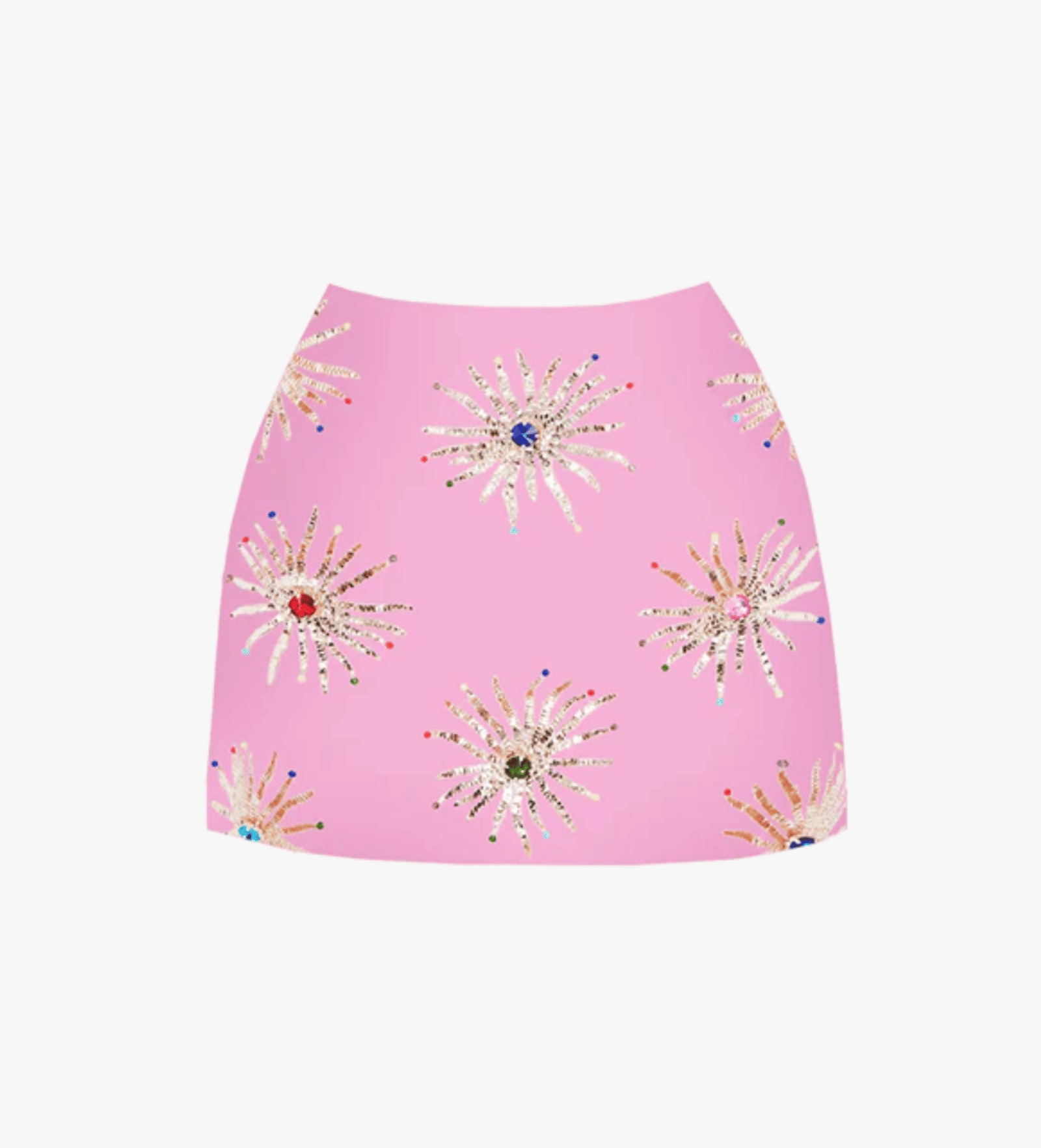 Callie Co-ord Luxe Mini Skirt Pink in Pink made by Oceanus Swimwear