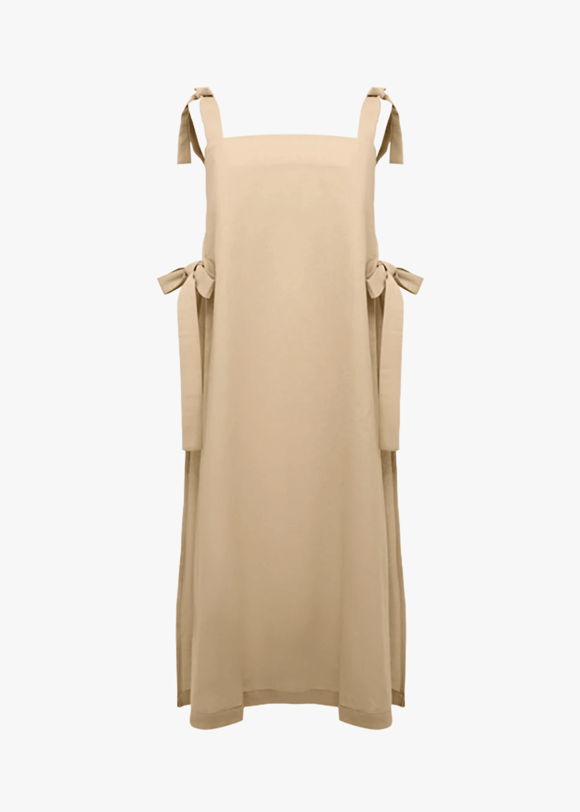 Afo Cream Shirt Dress made by Andrea Iyamah